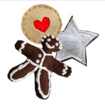 Filzmagnete selber machen, Kühlschrankmagnete, Weihnachtsgeschenk